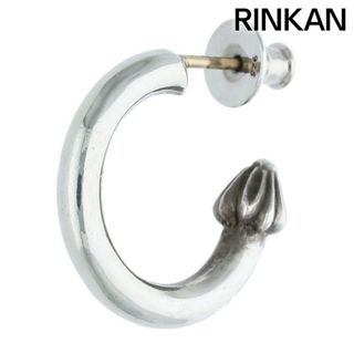 クロムハーツ(Chrome Hearts)のクロムハーツ  HOOP PLAIN/プレーンフープ シルバーピアス メンズ(ピアス(両耳用))