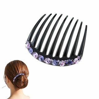 EZ PEACH ラインストーン ヘアコーム DE 夜会巻き らくちん かんたん