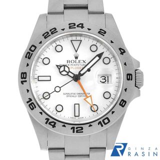 ロレックス(ROLEX)のロレックス エクスプローラーII 216570 ホワイト G番 メンズ 中古 腕時計(腕時計(アナログ))