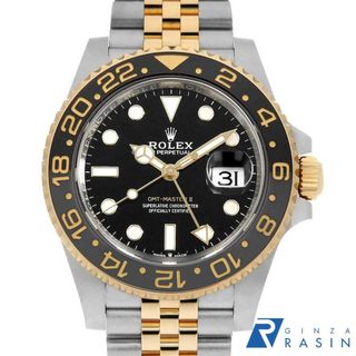 ロレックス(ROLEX)のロレックス GMTマスターII 126713GRNR ブラック ランダム番 メンズ 中古 腕時計(腕時計(アナログ))
