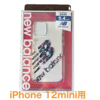 New Balance - iPhone12mini用TPUケース NewBalanceビッグロゴフラワー柄
