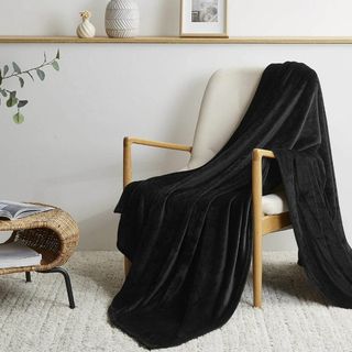 【色:グレーブラック_サイズ:160x200cm】BEDELITE 毛布 セミダ(布団)