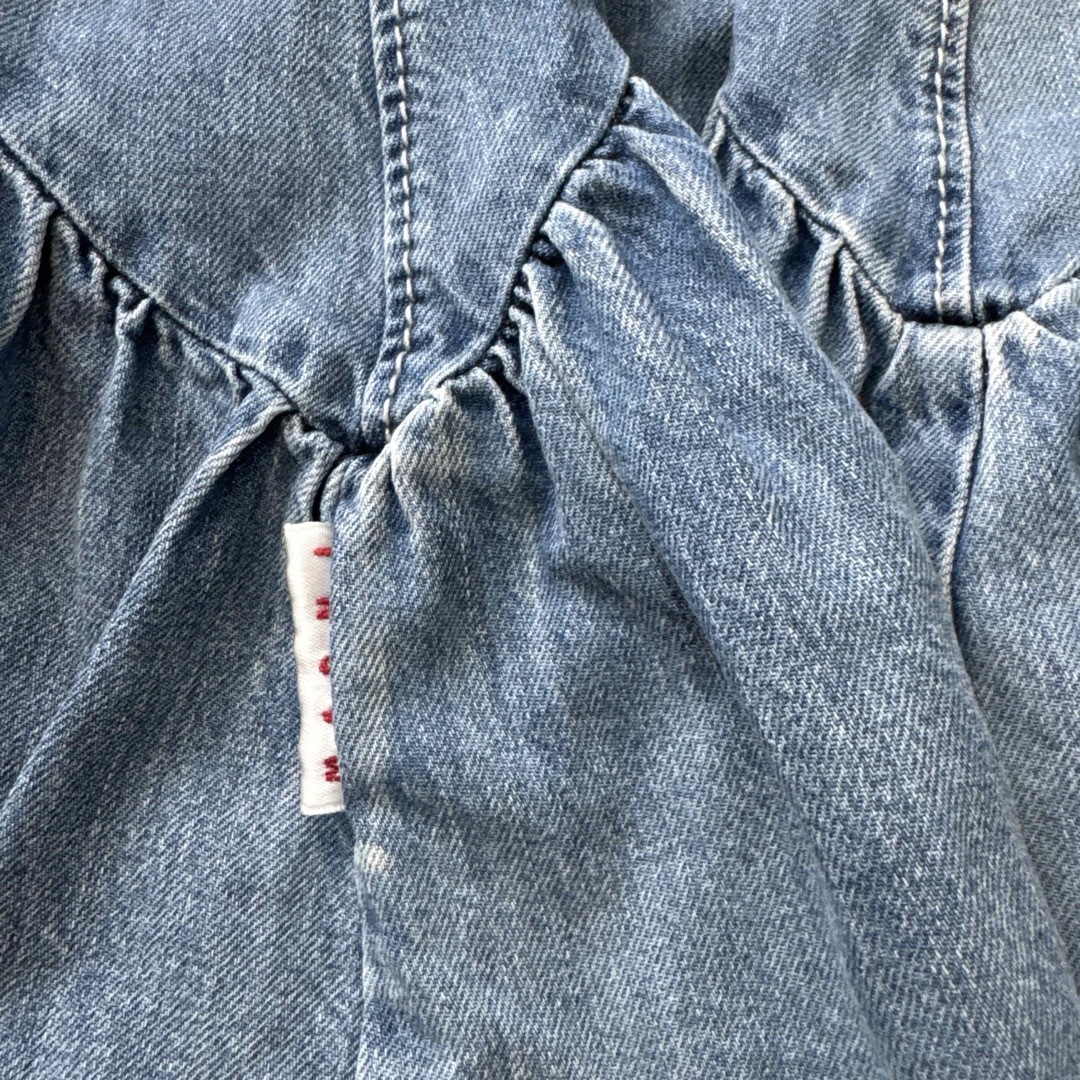 MARNI(マルニ)のMARNI ブルーデニム半袖ワンピース/10Y キッズ/ベビー/マタニティのキッズ服女の子用(90cm~)(ワンピース)の商品写真