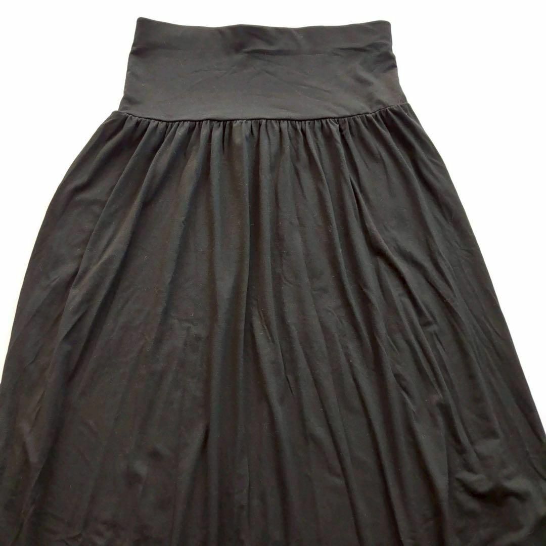 UNIQLO(ユニクロ)のユニクロ UNIQLO 2way ロングスカート L 黒 レディースのスカート(ロングスカート)の商品写真