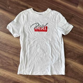 ディーゼル(DIESEL)のDIESEL ロゴ入り ホワイト Tシャツ/XS(Tシャツ(半袖/袖なし))