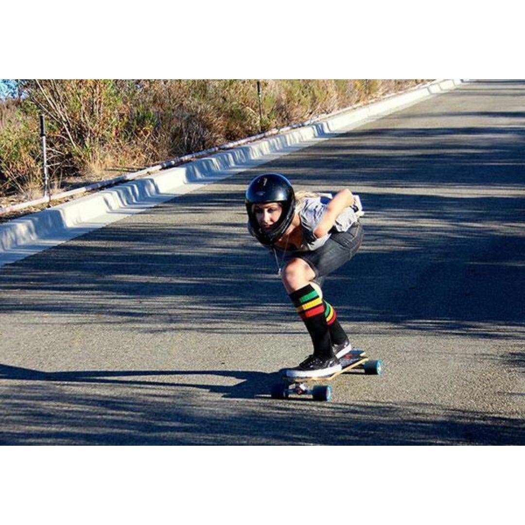 (3965-25) SkaterSocks ロングソックス 靴下 黒xグレー メンズのレッグウェア(ソックス)の商品写真