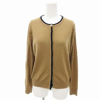 イネド(INED)のイネド ニット カーディガン ウール クルーネック 長袖 9 茶 ブラウン(カーディガン)
