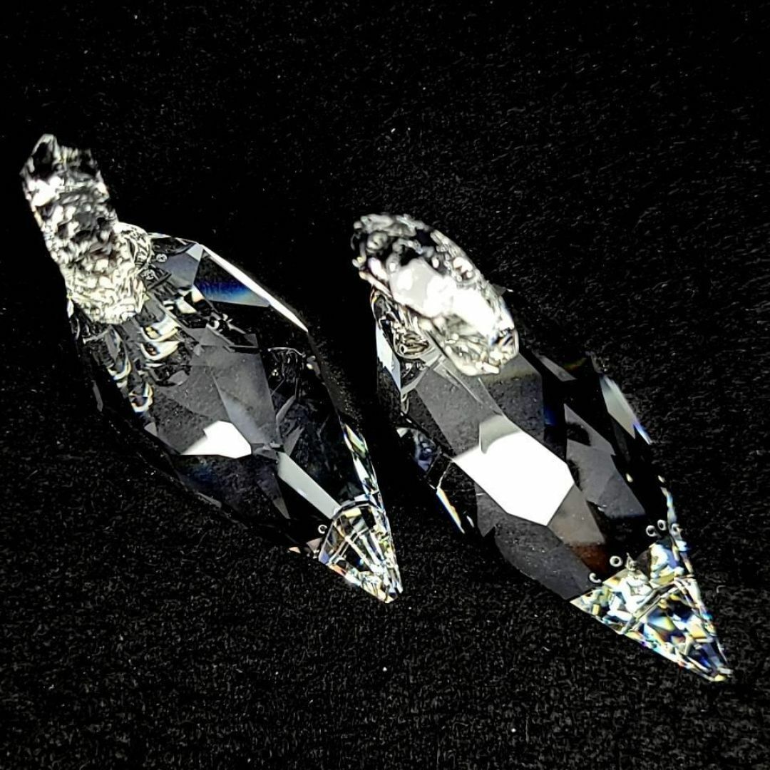 ●美品☆スワロフスキー　SWAROVSKI　スワン　2羽　セット　置物 インテリア/住まい/日用品のインテリア小物(置物)の商品写真