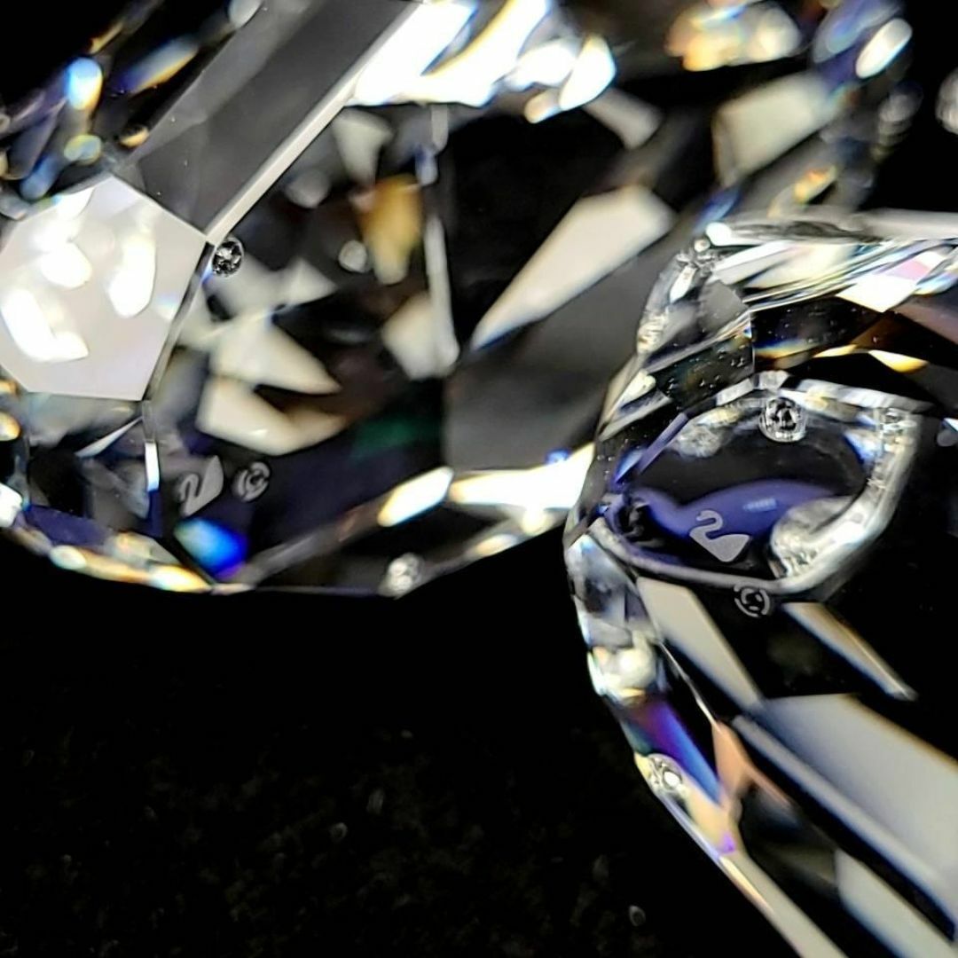 ●美品☆スワロフスキー　SWAROVSKI　スワン　2羽　セット　置物 インテリア/住まい/日用品のインテリア小物(置物)の商品写真