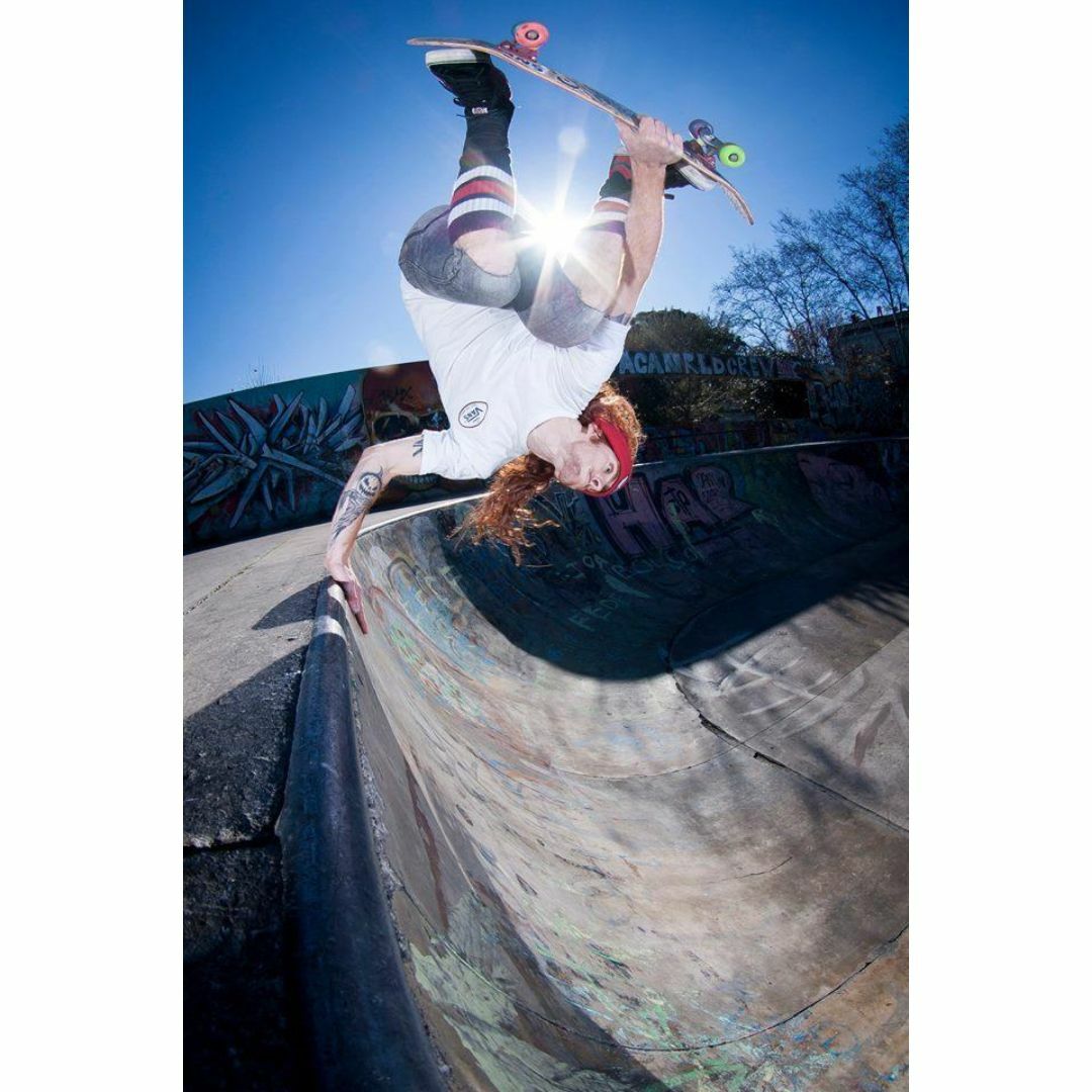 (4916) SkaterSocks ITALY ロングソックス 黒x黄緑x桃色 メンズのレッグウェア(ソックス)の商品写真
