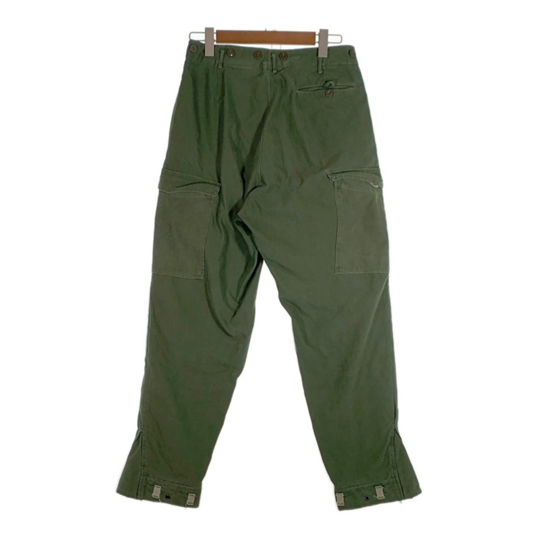 スウェーデン軍 ミリタリーカーゴパンツ ダブルニー グリーン Size C48 メンズのパンツ(ワークパンツ/カーゴパンツ)の商品写真