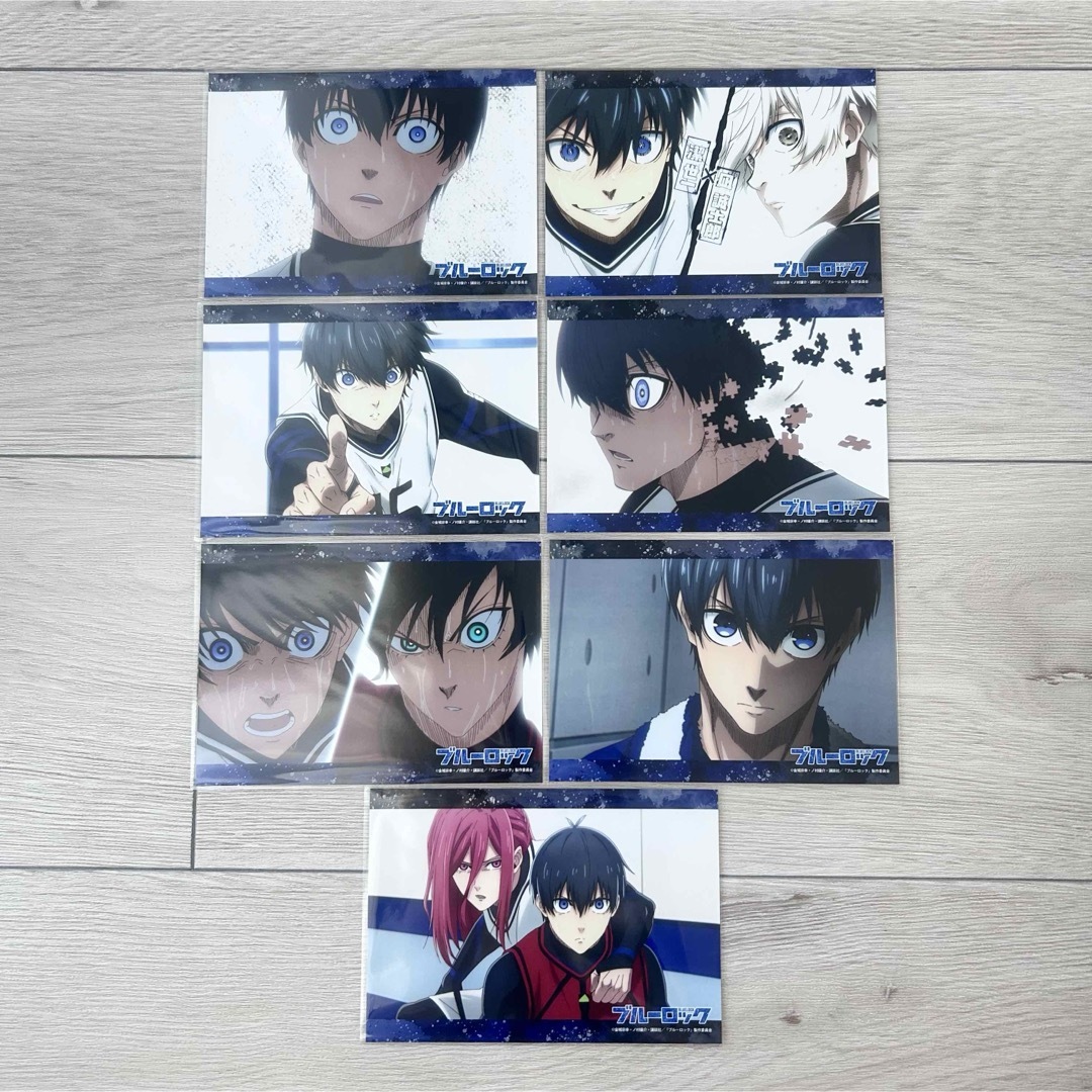 ブルーロック セブンイレブン コンテンツプリント ブロマイド 潔世一 7枚 エンタメ/ホビーのおもちゃ/ぬいぐるみ(キャラクターグッズ)の商品写真