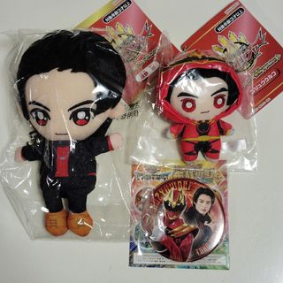遠野吠 ゴジュウウルフ 缶バッジ ぬいぐるみ  変身マスコット ゴジュウジャー(特撮)