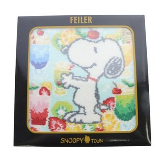 フェイラー(FEILER)のフェイラー Snoopy クリームソーダ ハンカチ 水色 ライトブルー(ハンカチ)