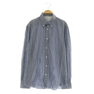ブルネロクチネリ(BRUNELLO CUCINELLI)のブルネロクチネリ SLIMFIT BDシャツ ボタンダウン 長袖 ストライプ(シャツ)