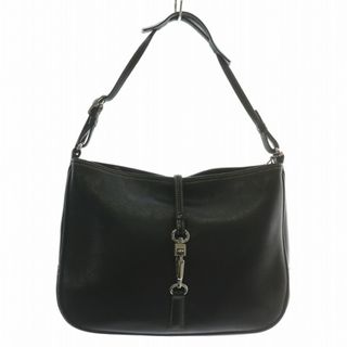 コーチ(COACH)のコーチ ハンドバッグ ワンショルダー レザー ロゴ シルバー金具 黒 7751(ハンドバッグ)