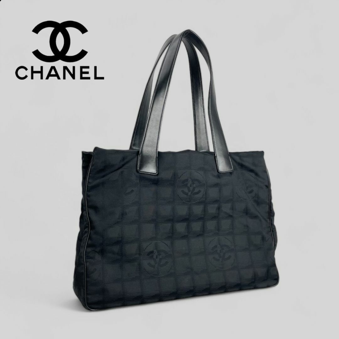 CHANEL(シャネル)の■シャネル CHANEL■ ニュートラベルライン トートMM 男女兼用 ブラック レディースのバッグ(トートバッグ)の商品写真