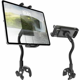 自転車用タブレットホルダー 24cm 調整アーム アルミニウム合金 エクササイズ(その他)