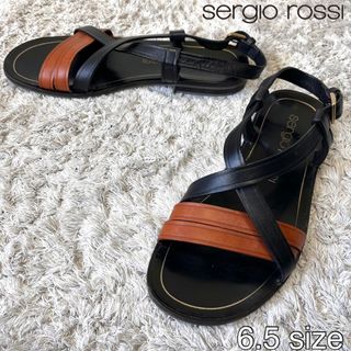 セルジオロッシ(Sergio Rossi)のイタリア製☆Sergio Rossi セルジオロッシ ストラップサンダル 6.5(サンダル)