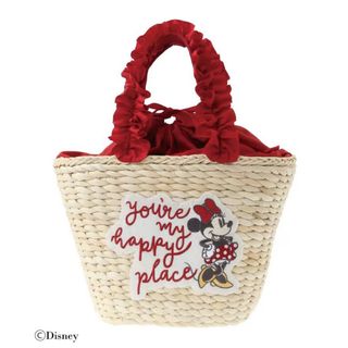 メゾンドフルール(Maison de FLEUR)のメゾンドフルール トートバッグ【ディズニー ミニー｜籐編みかごバッグ】1点(トートバッグ)