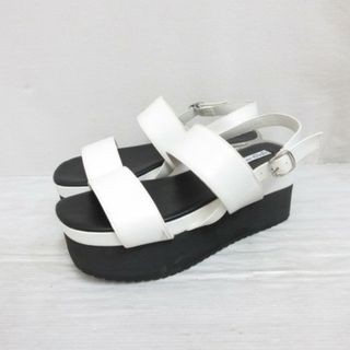 アザー(other)のフェミニンカフェ Feminine Cafe 厚底 サンダル L 約24cm 白(サンダル)