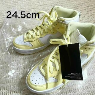 ナイキ(NIKE)の【未使用】24.5cm ナイキ NIKE ダンク ハイアップ イエロー(スニーカー)