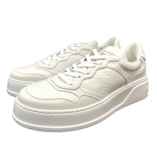 グッチ(GUCCI)の【物流センター】 中古 GUCCI | グッチ スニーカー GGエンボス メンズ スニーカー 6695821 ベージュ 27.5cm 【135】(スニーカー)