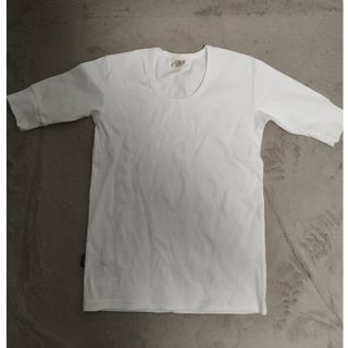 AVIREX - AVIREX/アビレックス　リブ Uネック 5分袖 Tシャツ　M 試着のみ