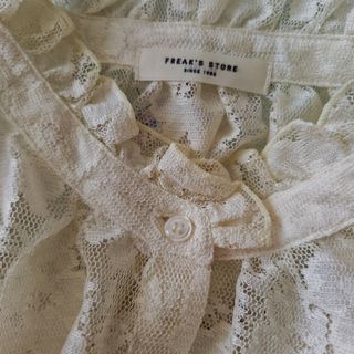 フリークスストア(FREAK'S STORE)のFREAK'S STORE アイボリー レースシャツ(シャツ/ブラウス(長袖/七分))
