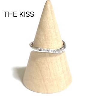 THE KISS シルバーダイヤモンドリング 9号 (美品)