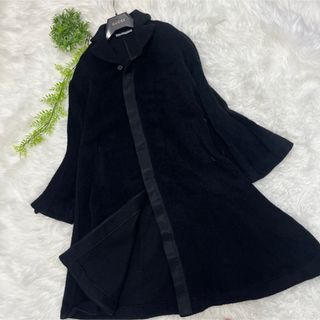 エンポリオアルマーニ(EMPORIO ARMANI)のEMPORIO ARMANI エンポリオアルマーニ シャギーコート ロング 比翼(ロングコート)