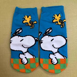 スヌーピー(SNOOPY)のスヌーピーソックス　ブルー(ソックス)