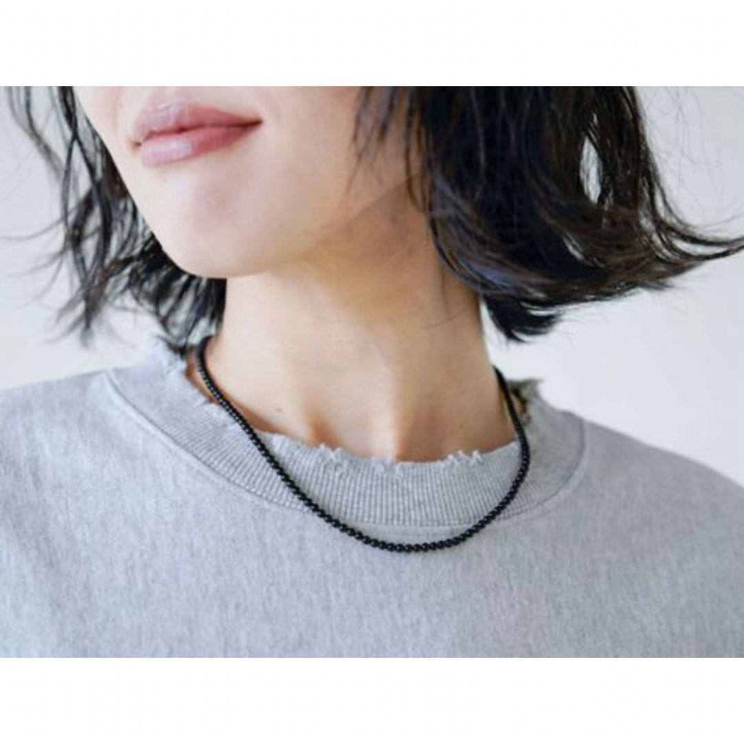【JEANASIS】【eL+1】 Beads Short Necklace JEANASIS - 新品【eL+1】 beads short necklace ブラック おね