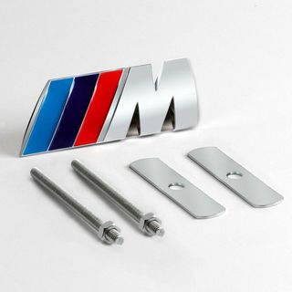BMW Mエンブレム フロントグリル用 スタッドボルト式 Mバッヂ3