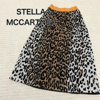 Stella McCartney - サイズS ステラマッカートニー ニットロングスカート レオパード ヒョウ柄