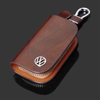 フォルクスワーゲン キーケース レザー 革 キーカバー 高級 黒 3