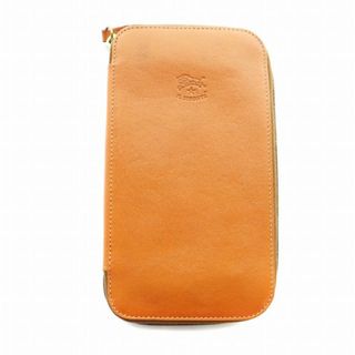 イルビゾンテ(IL BISONTE)のIL BISONTE 長財布 ウォレット レザー 型押し ラウンドファスナー(長財布)
