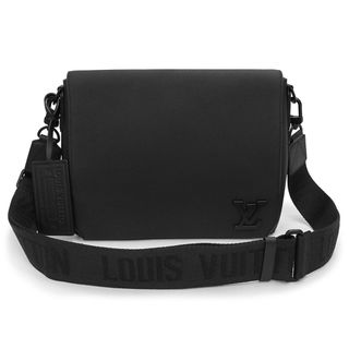 ルイヴィトン(LOUIS VUITTON)のルイ ヴィトン LV アエログラム テイクオフ メッセンジャー ショルダーバッグ 斜め掛け グレインレザー ブラック ノワール 黒 ブラック金具 M57080 LOUIS VUITTON（未使用　展示品）(ショルダーバッグ)