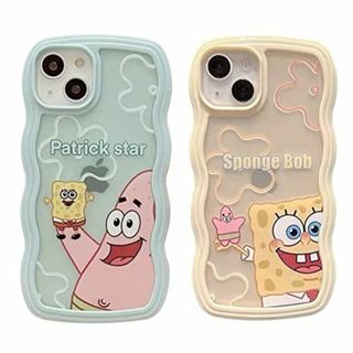 【色:スポンジボブ_サイズ:iPhone 15】iPhone 15 用 ケース 