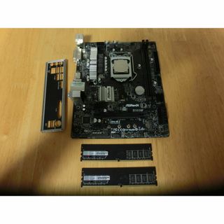 マザーボード ASRock B360M CPU メモリ バックパネル ジャンク