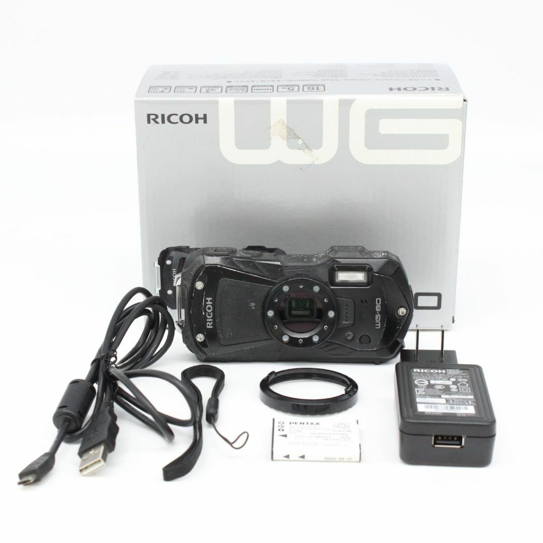 RICOH(リコー)のRICOH WG-80 ボディ ブラック スマホ/家電/カメラのカメラ(コンパクトデジタルカメラ)の商品写真