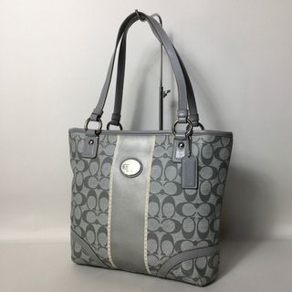コーチ(COACH)の2507-22｜美品｜コーチ シグネチャー トートバッグ グレー(トートバッグ)