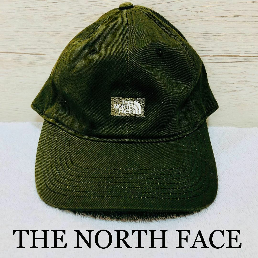 THE NORTH FACE(ザノースフェイス)のTHE NORTH FACE ノースフェイス ロゴキャップ帽子オリーブグリーン メンズの帽子(キャップ)の商品写真