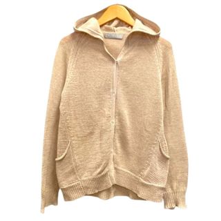 dama collection カーディガン サマーニット 長袖 L ベージュ(カーディガン)
