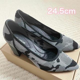 【未使用】24.5cm ANNE COQUINE 太ヒール パンプス(ハイヒール/パンプス)