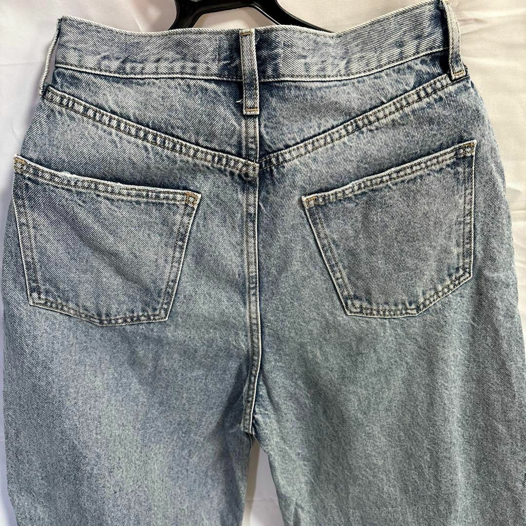 AZULアズール ライトブルーワイドレッグデニムパンツ レディース レディースのパンツ(デニム/ジーンズ)の商品写真