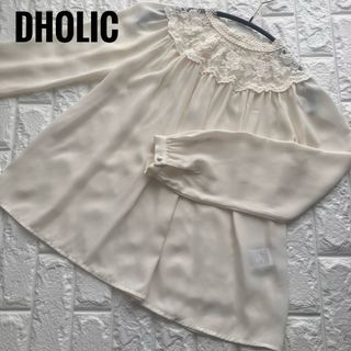 dholic - DHOLIC アイボリー　刺繍ブラウス