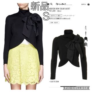 アリスアンドオリビア(Alice+Olivia)の定価6万新品現行品alice+oliviaボウリボンハイネック ドレスジャケット(テーラードジャケット)