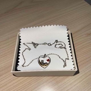 AILIN 誕生石ネックレス レディース ペンダント ハート 猫 1月誕生日石