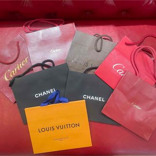 カルティエ(Cartier)のショッパー  紙袋 ブランド VUITTON ルイヴィトン シャネル(ショップ袋)